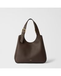 Furla - Dora Tote Cioccolato Nisos Double Grained Leather - Lyst