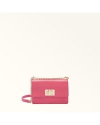 Furla - 1927 Crossbody Mini Velvet Textured Leather - Lyst
