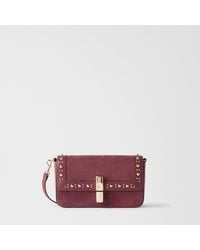 Furla - Iride Crossbody Toni Apple Suede + Sidney Calf Leather + Studs - Lyst