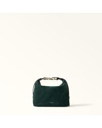 Furla - Tonie Shoulder Bag Xl Toni Dark Forest Suede - Lyst