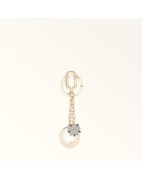 Furla - Crystal Keyring Metal + Glitter Enamel - Lyst