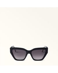 Furla - Occhiali Da Sole Nero Acetato Donna - Lyst