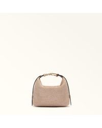 Furla - Tonie Shoulder Bag Toni Naturale Tuscany Woven - Lyst