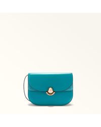 Furla - Sfera Borsa A Tracolla Amatore Pelle Di Vitello Morbida + Camoscio Donna - Lyst