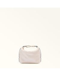 Furla - Tonie Mini Bag Talco H Paillettes Fabric - Lyst