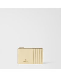 Furla - Camelia Card Case Cremino Textured Leather - Lyst