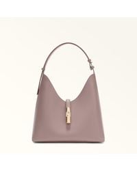 Furla - Goccia Borsa A Spalla Mauve Pelle Di Vitello Sidney Donna - Lyst