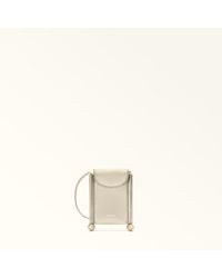 Furla - Sfera Soft Card Case Metal Dattero Lux Calf Leather - Lyst