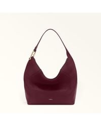 Furla - Lara Shoulder Bag Ribes G Grained Calf Leather - Lyst