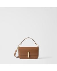 Furla - Iride Crossbody Mini Cognac H Textured Leather - Lyst