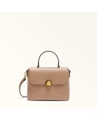 Furla - Moonlight Top Handle Toffee Night Calf Leather - Lyst