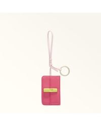 Furla - Iride Charm Toni Velvet Textured Leather + Leather Mirror Effect - Lyst