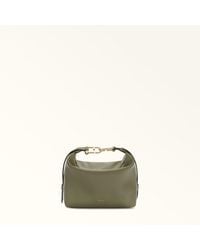 Furla - Tonie Shoulder Bag Avocado Ares Soft Textured Leather - Lyst