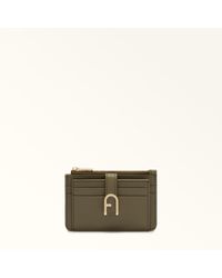 Furla - Flow Porta Carte Di Credito Sage Pelle Di Vitello Claris Lux Donna - Lyst