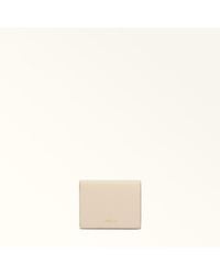 Furla - Camelia Compact Wallet Ballerina I Textured Leather - Lyst