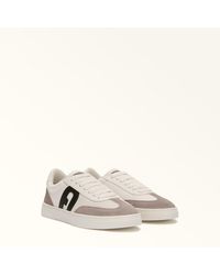 Furla - Step Sneakers Off Grainy Calf Leather + Suede + Smooth Leather - Lyst