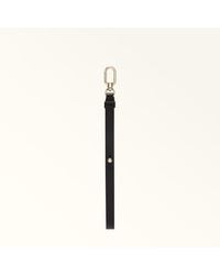Furla - And I Charm Nero Textured Leather - Lyst