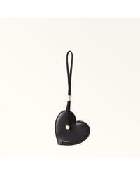 Furla - Laura Coin Case S Nero Textured Leather - Lyst
