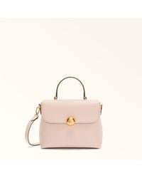 Furla - Moonlight Top Handle Dusty Night Calf Leather - Lyst