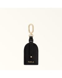 Furla - And I Charm Nero Textured Leather - Lyst
