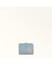 Furla - Camelia Kompaktes Portemonnaie Toni Cirro Sidney Kalbsleder Mit Bear Hug-Print Damen - Lyst