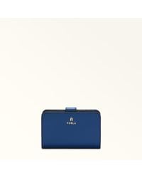 Furla - Camelia Compact Wallet Textured Leather - Lyst