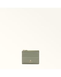 Furla - Camelia Kartenetui Agave B Strukturiertes Leder Damen - Lyst