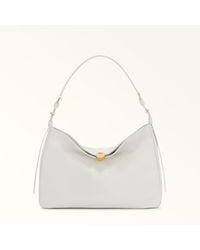 Furla - Sfera Soft Shoulder Bag Marshmallow Verona Calf Leather - Lyst