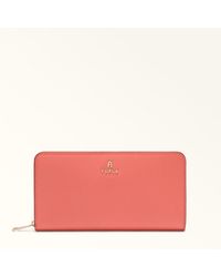 Furla - Camelia Zip Around Aperitivo Textured Leather - Lyst