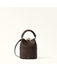 Furla - Sfera Mini Bag Espresso Napoli Double Calf Leather - Lyst