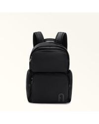 Furla - Orion Backpack Xl Nero Waterproof Nylon Fabric - Lyst