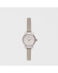Furla - Mini Shape Round Case Watch Vaniglia Leather + Metal - Lyst