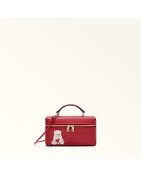 Furla - Camelia Mini Bag Toni M1 Eracle Grained Calf Leather With Orso Cuore Print - Lyst