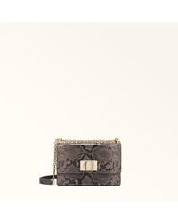 Furla - 1927 Crossbody Mini Toni Urban Capra Leather With Print Aspide Lux - Lyst