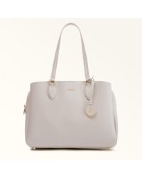 Furla - Minerva Tote Perla E Andromeda Calf Leather - Lyst