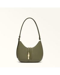 Furla - Goccia Shoulder Bag Avocado Night Calf Leather + Sidney Calf Leather - Lyst