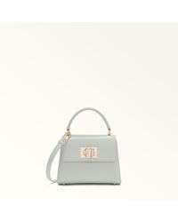 Furla - 1927 Top Handle Mini Color Cristallo D Textured Leather - Lyst