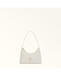 Furla - Diamante Shoulder Bag Mini Panna Soft Calf Leather - Lyst
