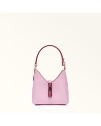 Furla - Iride Mini Sac Sakura Cuir Texturé Femme - Lyst