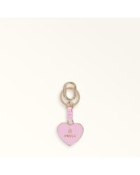 Furla - Camelia Portachiavi Sakura Pelle Stampata + Metallo Donna - Lyst