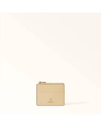 Furla - Camelia Card Case Cremino Textured Leather - Lyst