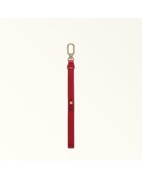 Furla - And I Charm Rosso Veneziano Textured Leather - Lyst