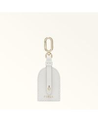 Furla - And I Charm Marshmallow Textured Leather - Lyst