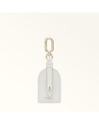 Furla - And I Charm Marshmallow Textured Leather - Lyst