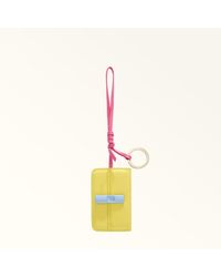 Furla - Iride Charm Toni Museum Textured Leather + Leather Mirror Effect - Lyst