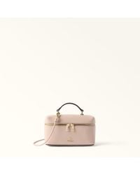 Furla - Camelia Mini Bag Cotone G Grained Calf Leather - Lyst