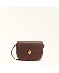 Furla - Moonlight Crossbody Cioccolato Night Calf Leather - Lyst