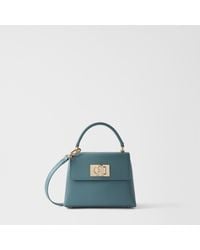 Furla - 1927 Top Handle Mini Cloud Textured Leather - Lyst