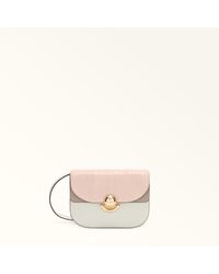 Furla - Sfera Crossbody Mini Dusty Elaphe Lux Leather + Soft Calf Leather - Lyst