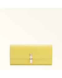 Furla - Iride Continental Wallet Museum Textured Leather - Lyst